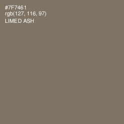 #7F7461 - Limed Ash Color Image